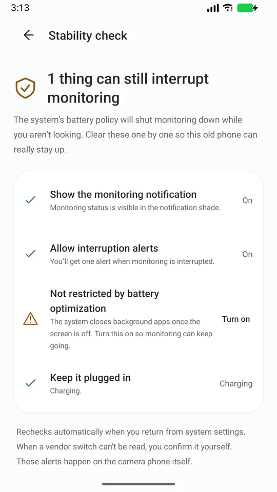 Homeye: Old Phone Security Cam